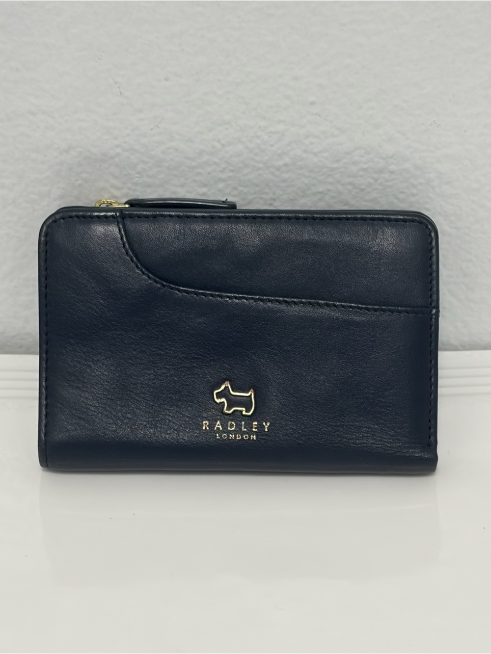 Radley London Black Leather Minimalist Wallet - Excellent Condition